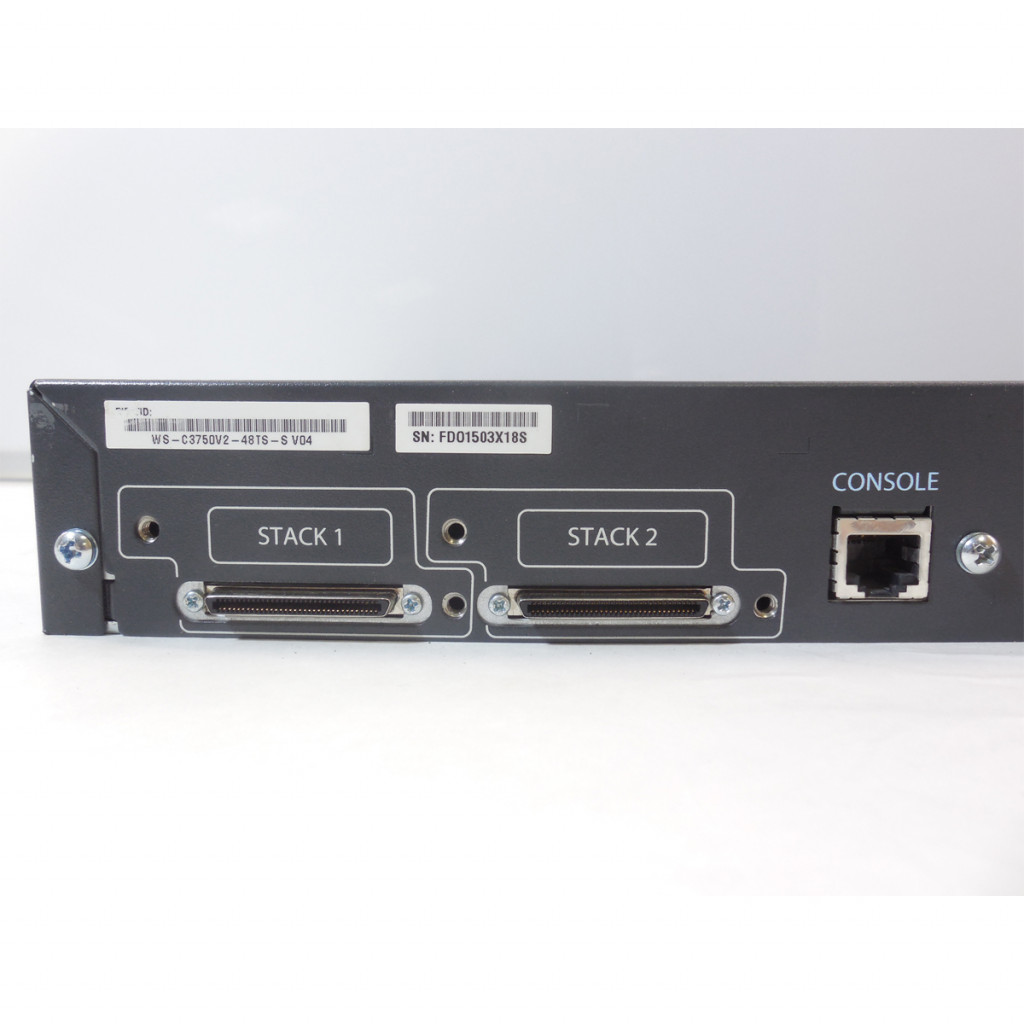 سوئیچ شبکه 48 پورت + 4 پورت SFP سیسکو مدل WS-C3750V2-48TS-S